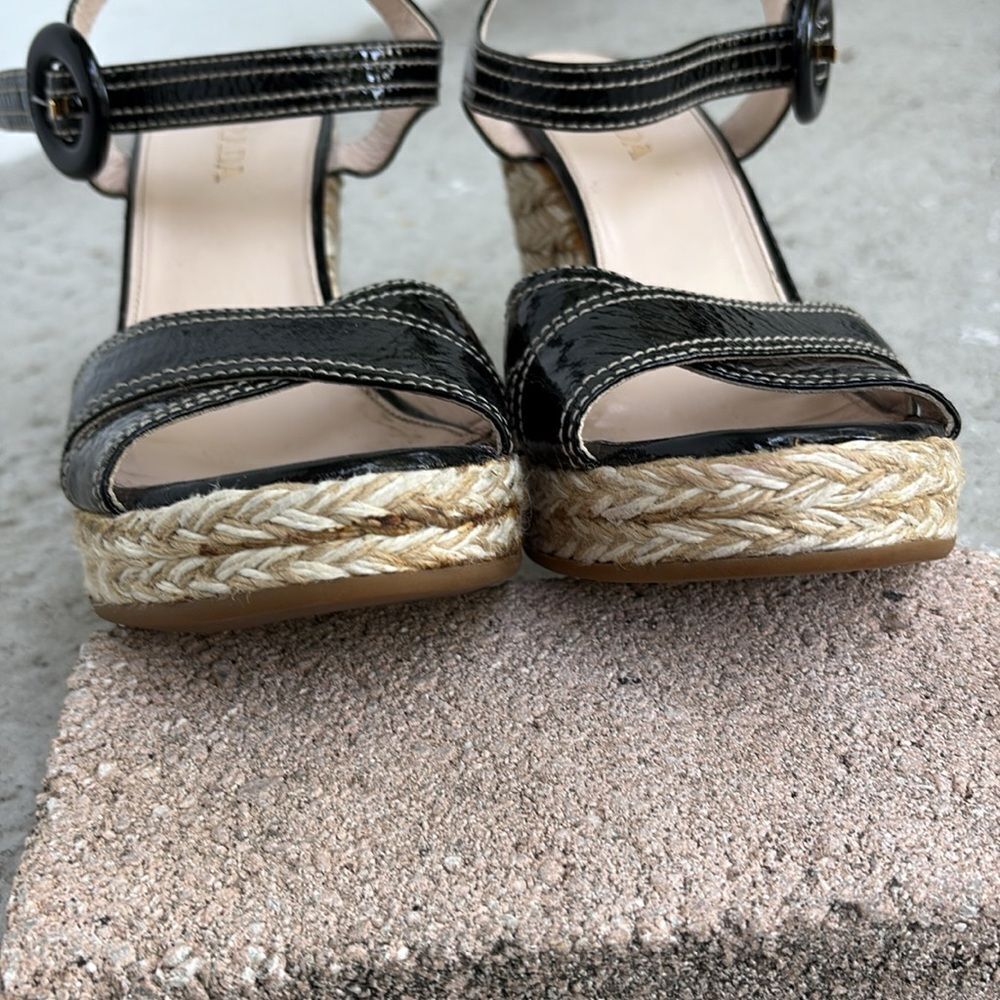 Prada patent leather wedge espadrilles - Picture 6 of 9